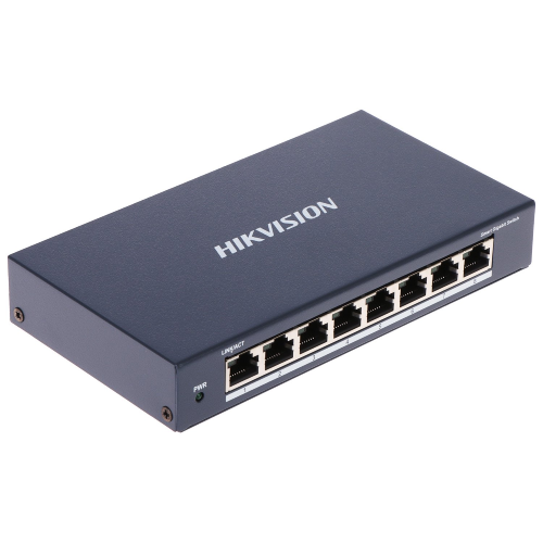 switch-ds-3e1508-ei-8-prievadu-hikvision Switch 8 Porta Gigabit