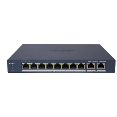 p_82744_HIKVISION-DS-3E1310P-EI-M Switch 8 Porta PoE + 2 Uplink